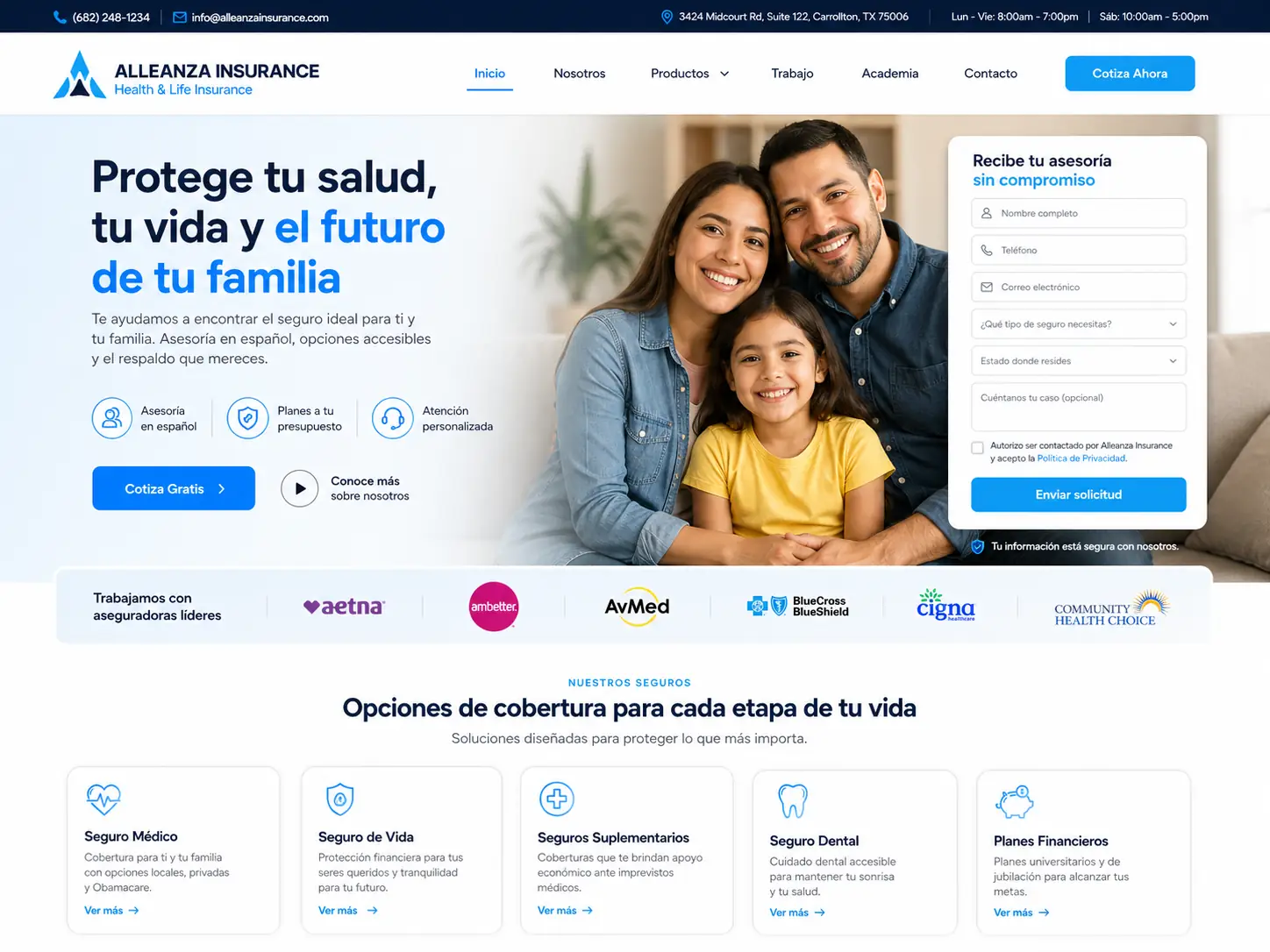 Mockup web Propuesta 1