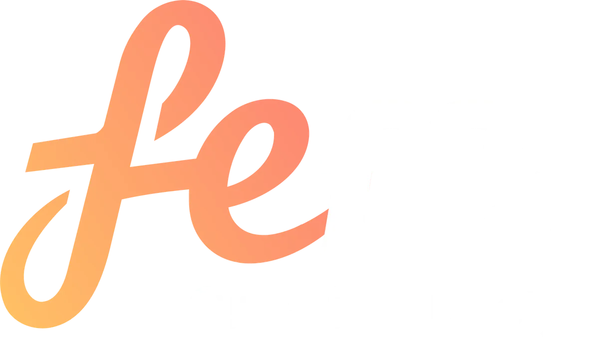 Versión de logotipo Feffa Creative Design para fondo oscuro