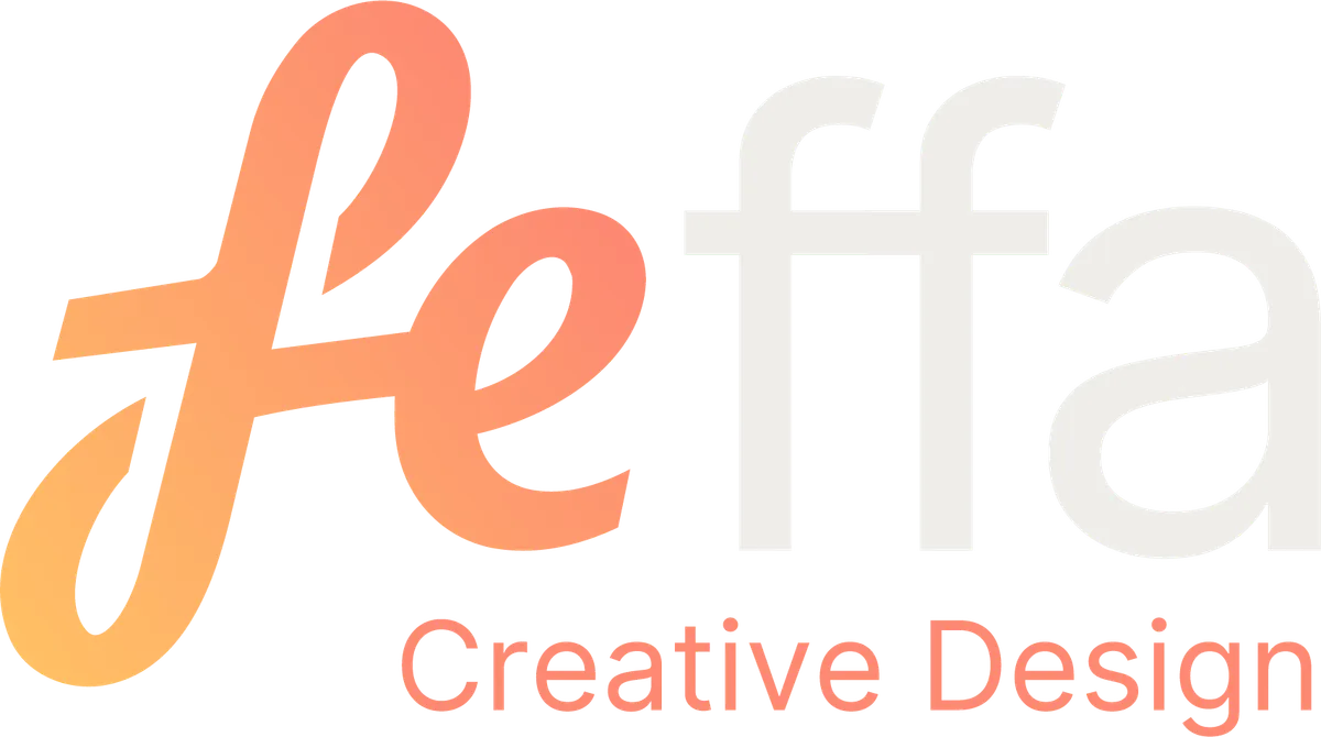 Primera propuesta de logotipo para Feffa Creative Design